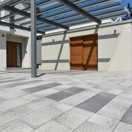 Betonski opločnik 50 x 25 x 8 cm - Semmelrock Umbriano Granitno siva