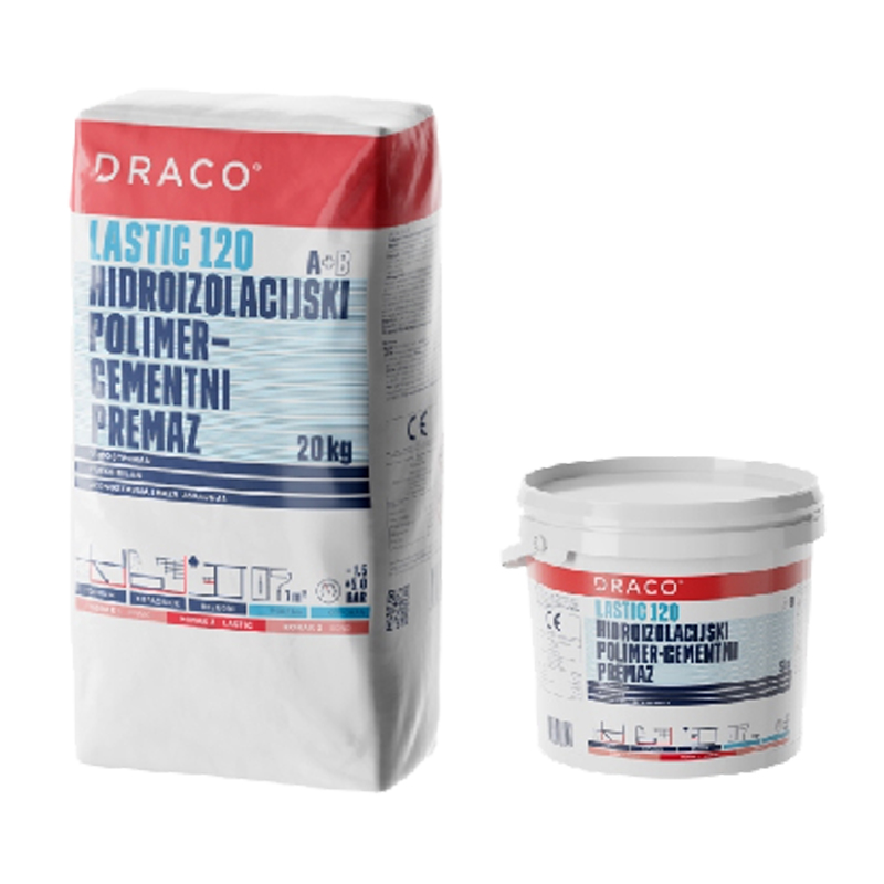 Hidroizolacijski polimer-cementni premaz 20 + 5 kg DRACO LASTIC 120