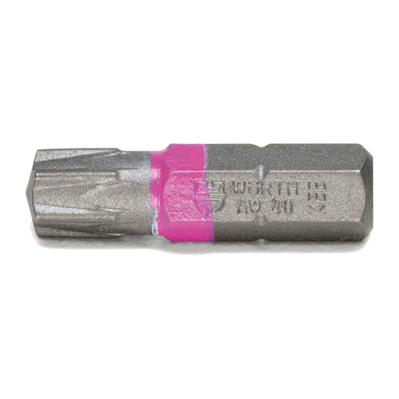 Bit 1/4 x 25 mm - WURTH AW40 ružičasti