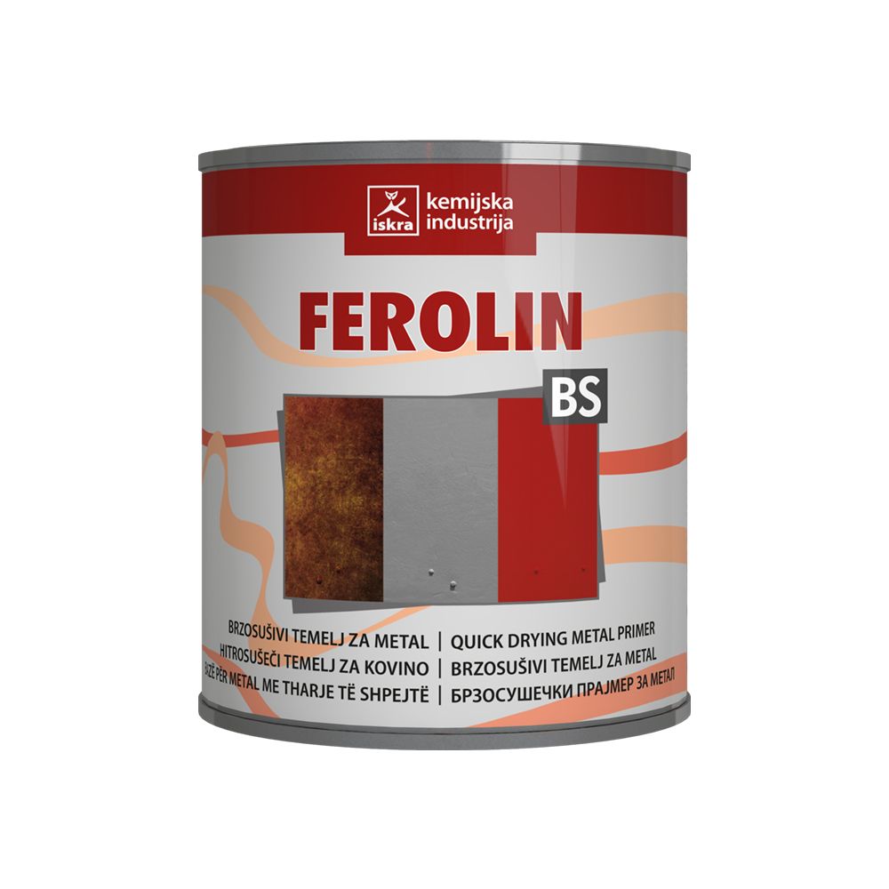 Antikorozivni premaz 0,75 L - ISKRA Kemijska industrija Ferolin Siva