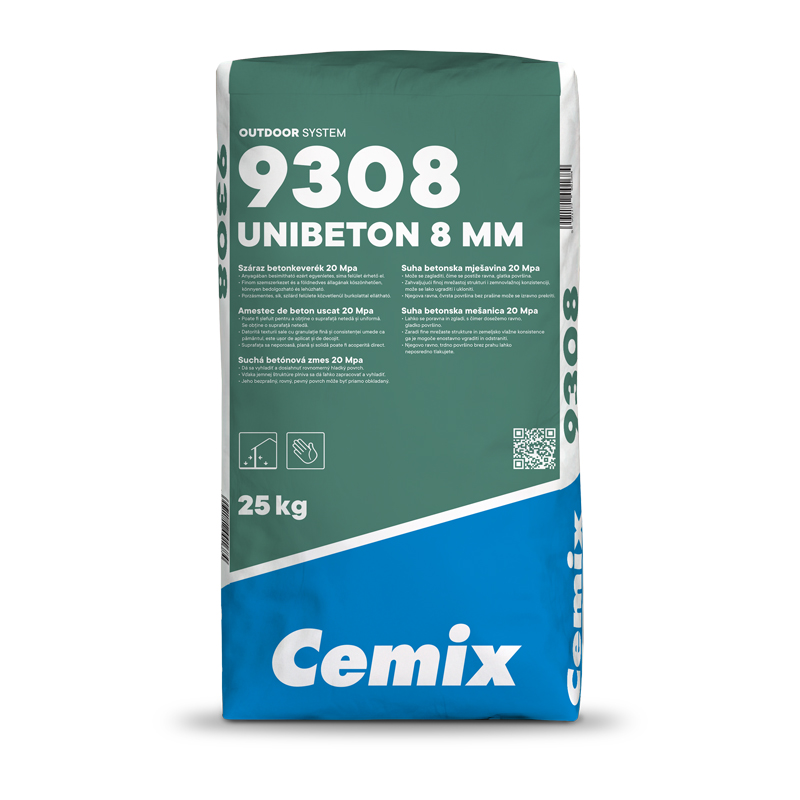 Cementni mort 25 kg - CEMIX Unibeton 8mm