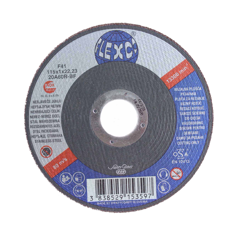 Rezna ploča za inox 125 x 1 x 22,23 mm - WEILER Flexco 20A46R