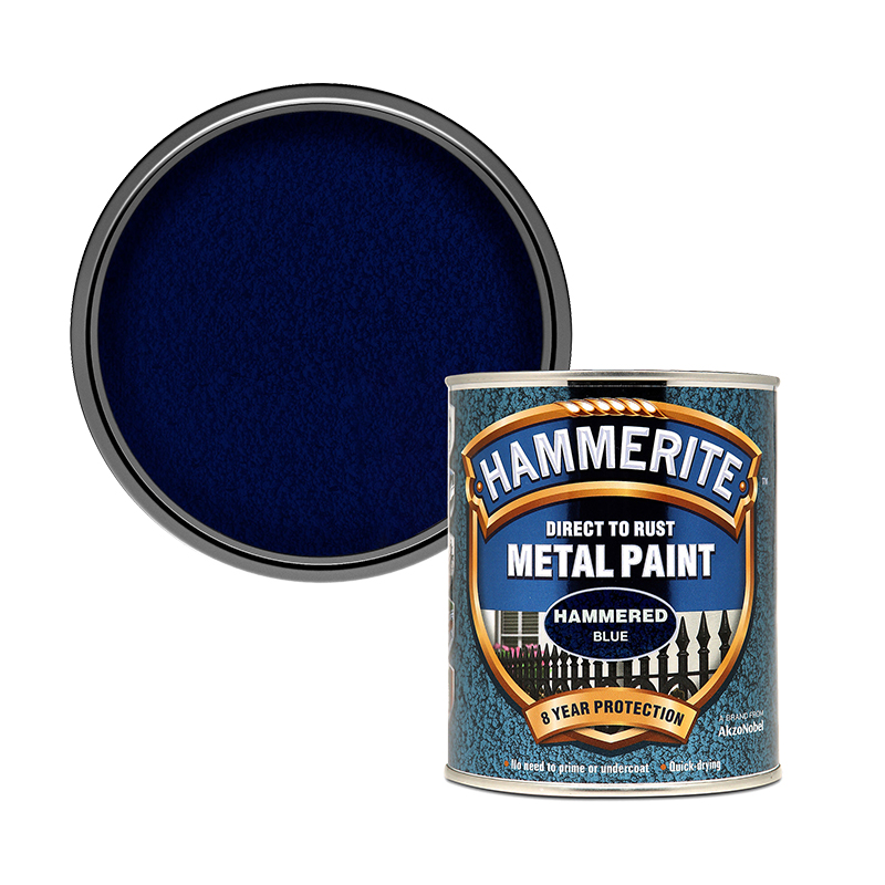 Antikorozivni premaz 750 ml - Hammerite Hammered Tamno plava