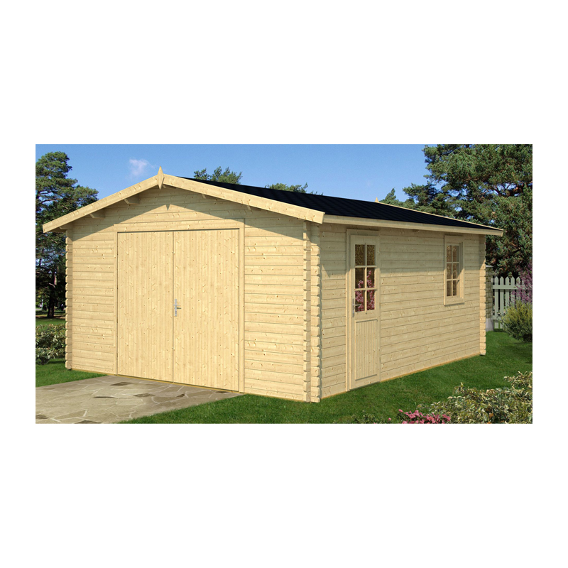Drvena garaža 450 x 550 cm KLARA B 40 mm 26,79 m2