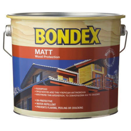 Tankoslojna boja (lazura) za drvo 2,5 L - Bondex Matt Svijetli hrast (057)