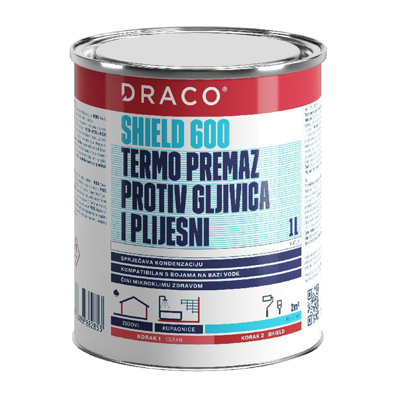 Termo premaz protiv gljivica i plijesni 1 L DRACO SHIELD 600