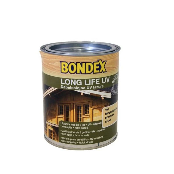Bezbojni završni premaz 0,75 L - Bondex Long Life UV bezbojni