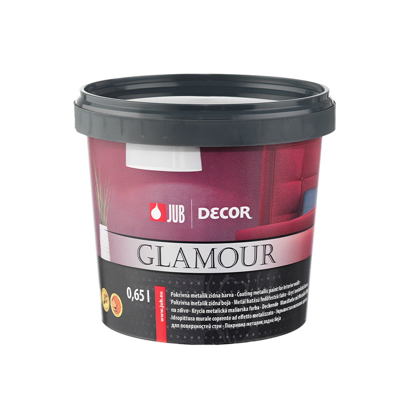 Pokrivna zidna metalik boja 0,65 L - JUB DECOR Glamour Black