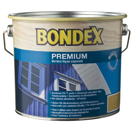Debeloslojna boja (lazura) za drvo 2,5 L - Bondex Premium Bijela