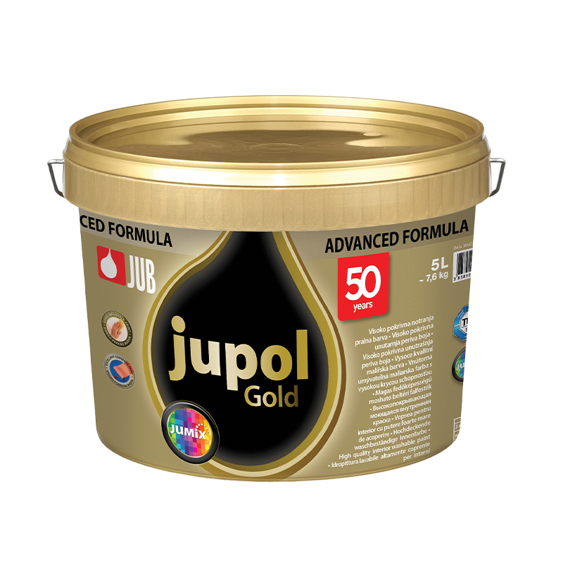 Visokopokrivna unutarnja periva boja 5 L JUPOL Gold advanced