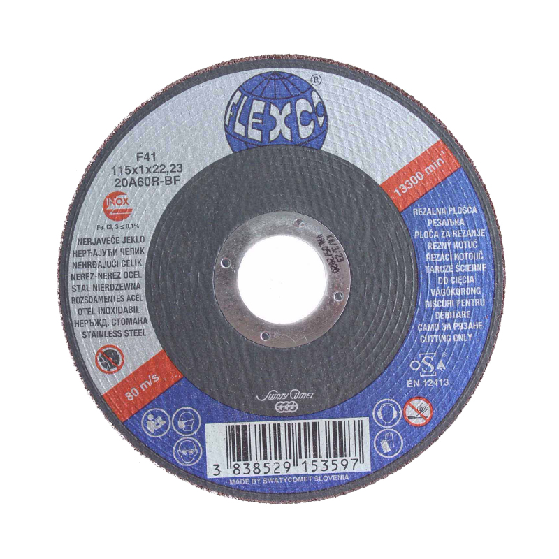 Rezna ploča za inox 178 x 1,6 x 22,23 mm - WEILER Flexco 20A46R