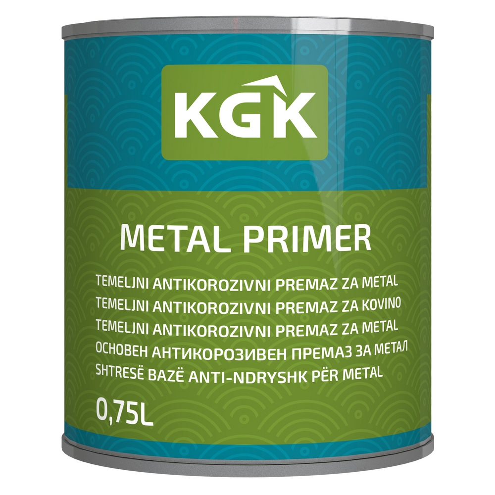 Temeljni premaz za metal 0,75 L KGK Sivi