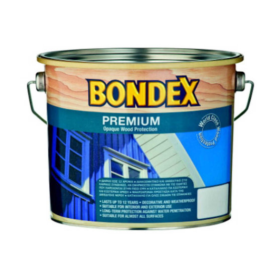 Debeloslojna boja (lazura) za drvo 0,75 L - Bondex Premium Bijela