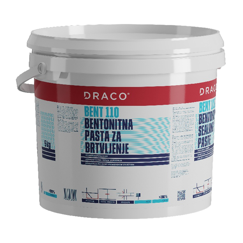 Bentonitna pasta za brtvljenje 25 kg DRACO BENT 110