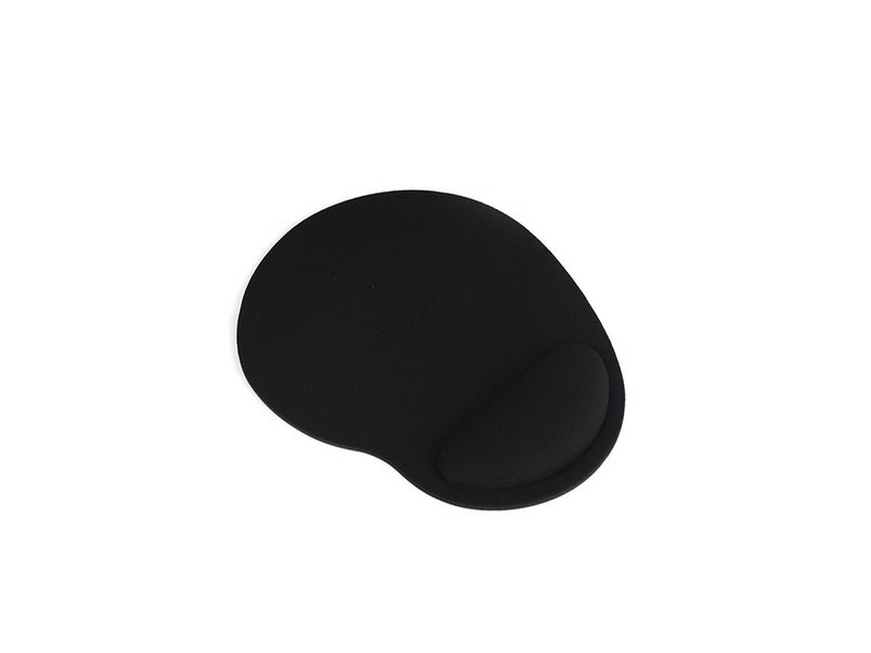 Konig podloga za miša crna sa silikonskim jastučićem za ruku