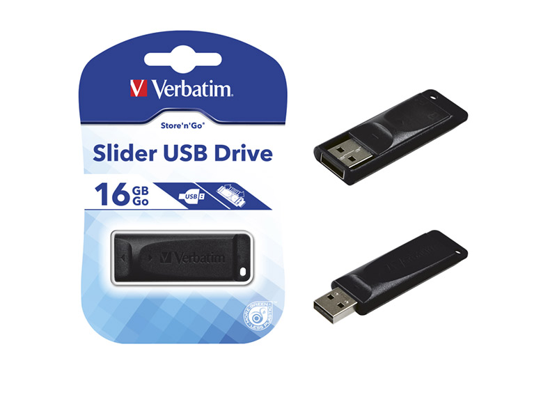 Verbatim USB 2.0 Flash Drive 16GB StorenGo crni
